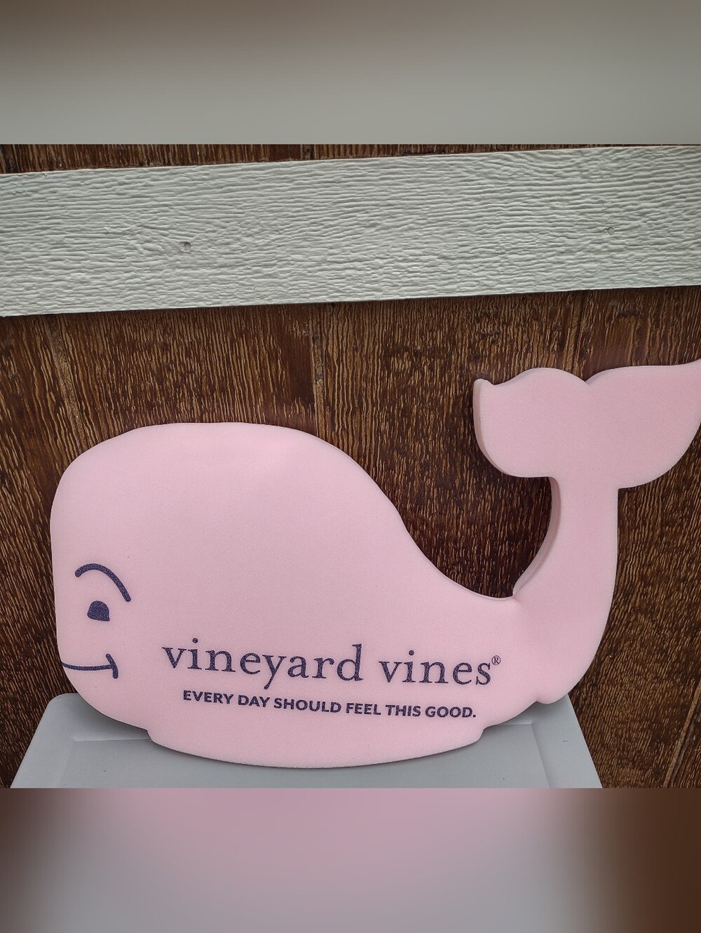 Vineyard Vines promotional pink whale foamie